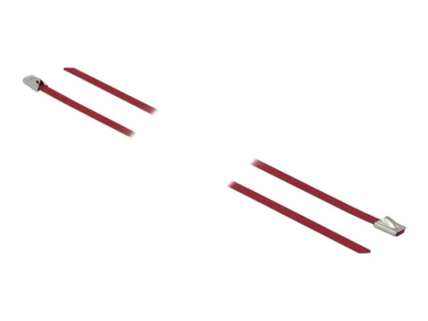 DELOCK Kabelbinder L 500 x B 4,6mm rot