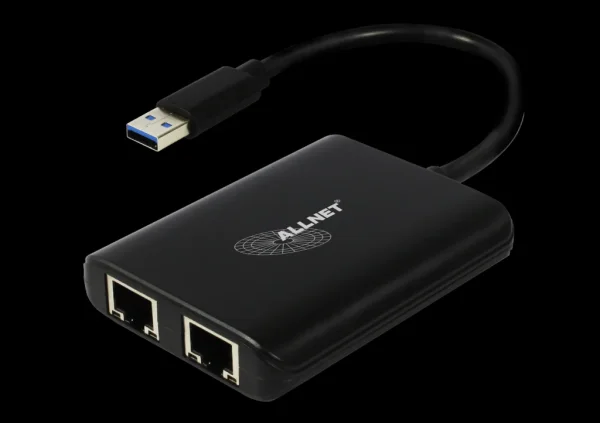 ALLNET USB 3.0 Typ-A Netzwerk Adapter 2x + 1x USB 3.0 Hub ALL-NC-2G-102-USB-A " ALLTRAVEL*