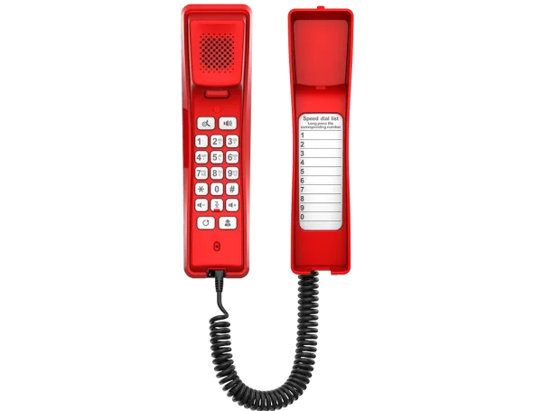 Fanvil H2U-R, H2U Compact IP Phone (Red) / SIP / POE