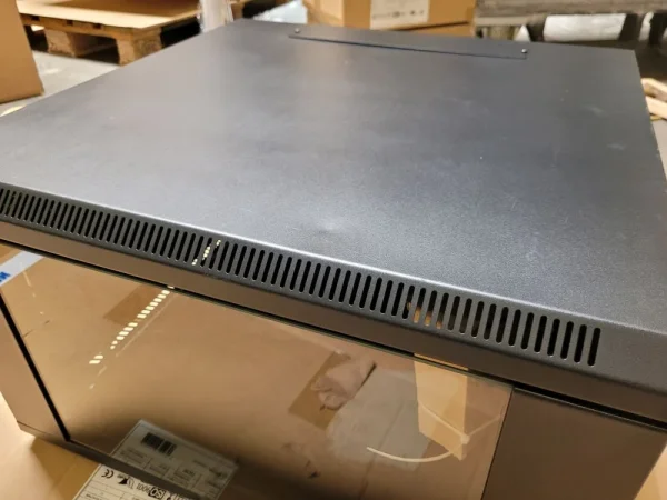 ALLNET 19" Wandgehäuse, 6HE, 1-teilig, T600mm, Schwarz, SMC-Serie,*Demoschrank mit leichten Schaden*