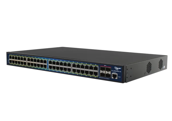 ALLNET Switch full managed Layer2+ 52 Port • 48x GbE • PoE Budget 850W • 48x PoE at • 4x SFP+ • 19" • JSON API • ALL-SG8652PMJ-10G-850W