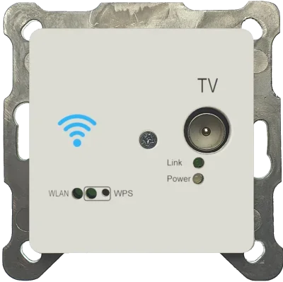 ALLNET Punkt-zu-Punkt Coax 8 Port Master Chassis/Verstärker EOC 200 zbh. EOC G.hn WIFI Unterputzdose/Durchgangsdose " ALL-GHN108S-200-UP-Dose"