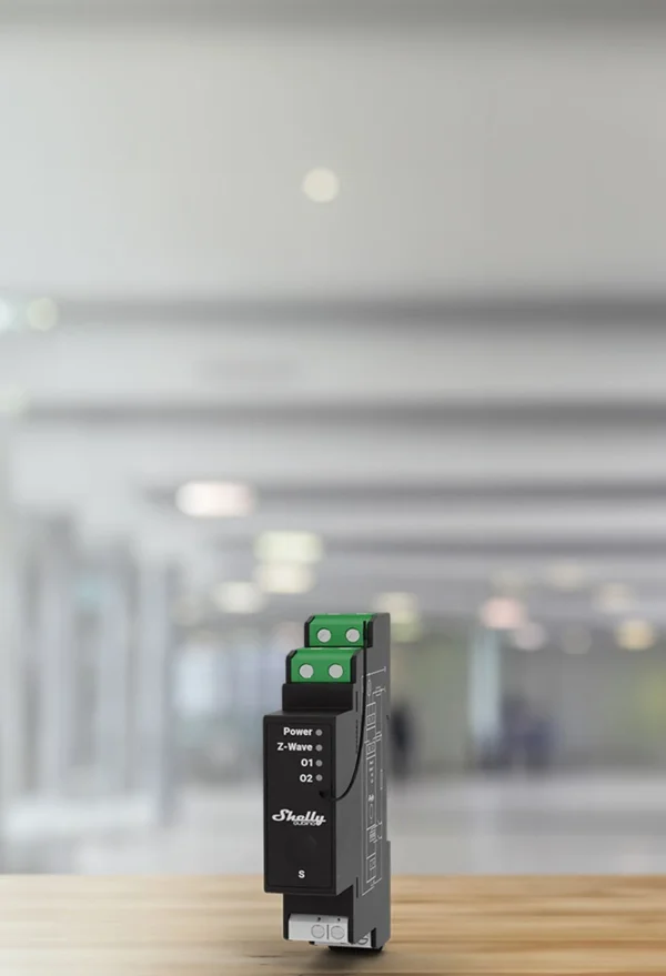 Shelly · Hutschiene · " Wave Pro 2PM" · Relais · max. 25A · 1 Phase · 2x 16A · Messfunktion · Z-Wave