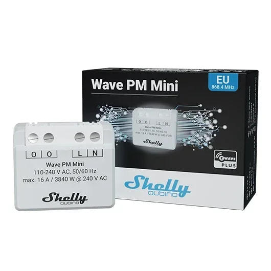 Shelly · Unterputz · " Wave PM Mini" · Relais · max. A · 1 Kanal · Z-Wave