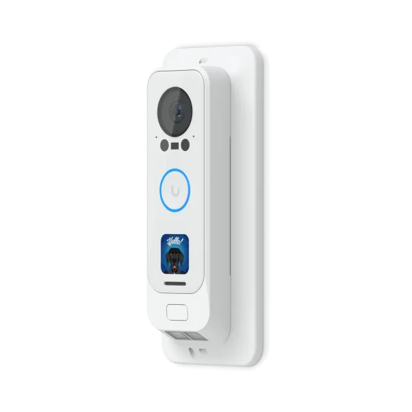 Ubiquiti G4 Doorbell Pro PoE Gang Box Mount • 25° angled wedge mounting • UACC-G4 Doorbell Pro PoE-Gang Box-White