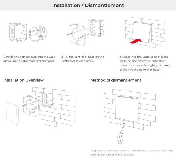 Synergy 21 LED DALI 3 in 1 Smart Panel Fernbedienung (DT8) *Milight/Miboxer*