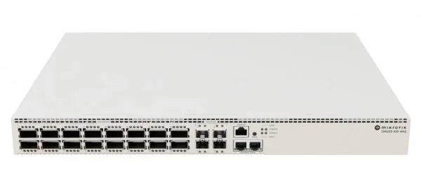 MikroTik Cloud Router Switch CRS520-4XS-16XQ-RM, 2x 10GB RJ45, 4x 25G SFP28, 16x 100G QSFP28, Rackmount