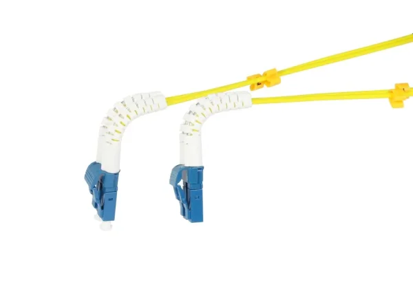 LWL-2-Faser-Patchk. 0.25mtr.LC-LC, 9/125um, OS2, AD=2mm, flexible Knickschutztülle, G657.A2, Synergy 21