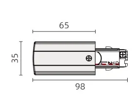 Powergear 3PH EINSPEISER, LINKS, Schwarz, Aufbau