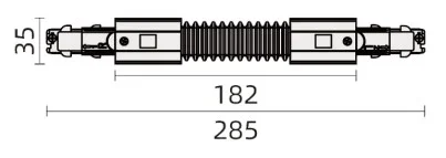 Powergear 3PH Verbinder DALI 3, Flexibel, Weiß