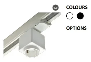 Powergear 3PH SCHUKO ADAPTER, Schwarz