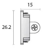Powergear Mini 1PH ENDKAPPE , Weiß