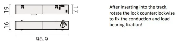Powergear 48V STROMFÜHRENDER EINSPEISER, Rechts, Weiß