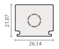 Powergear 48V ENDKAPPE, Schwarz