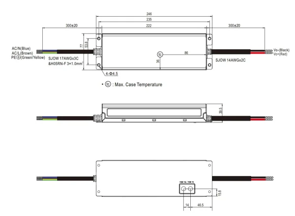 MEANWELL Netzteil - 24V 300W IP67