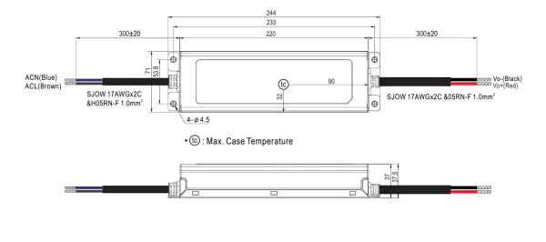 MEANWELL Netzteil - 48V 200W IP67