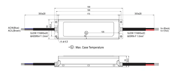 MEANWELL Netzteil - 48V 100W IP67