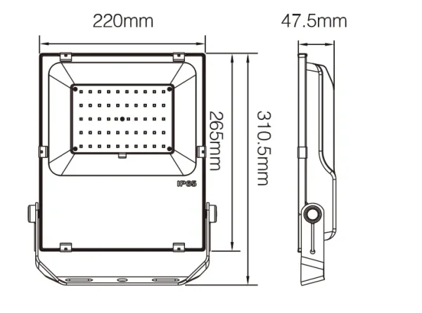 Synergy 21 LED Flächenstrahler 50W RGB-WW (RGB-CCT) IP65 Zigbee 3.0 + 2,4 GHz HF 230V *Milight/Miboxer*