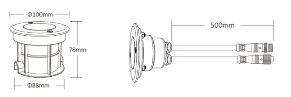 Synergy 21 LED DMX512 5W RGB-W under ground light *Milight/Miboxer*