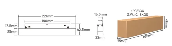 Synergy 21 LED 48V Track Grille Light 10W CCT Zigbee 3.0 + 2,4G *Milight/Miboxer*