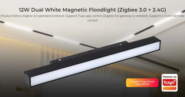 Synergy 21 LED 48V Track Floodlight 12W CCT Zigbee 3.0 + 2,4G *Milight/Miboxer*