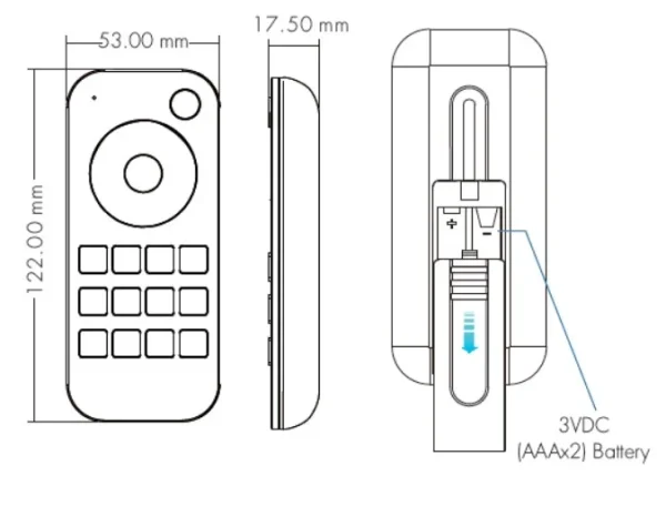 Synergy 21 LED Serie EOS 50 RF Fernbedienung 1Zone