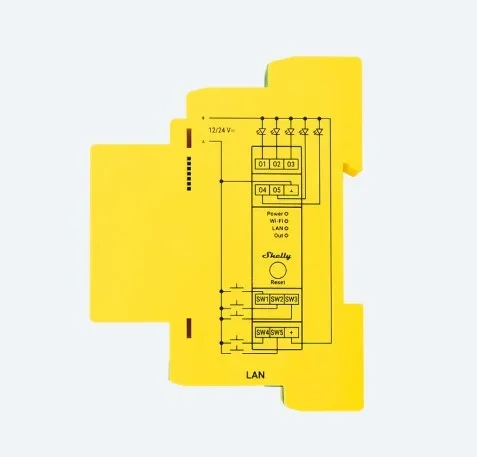 Shelly · Hutschiene · " Pro RGBWW PM" · LED Lichtcontroller · Messfunktion · WLAN · LAN · BT