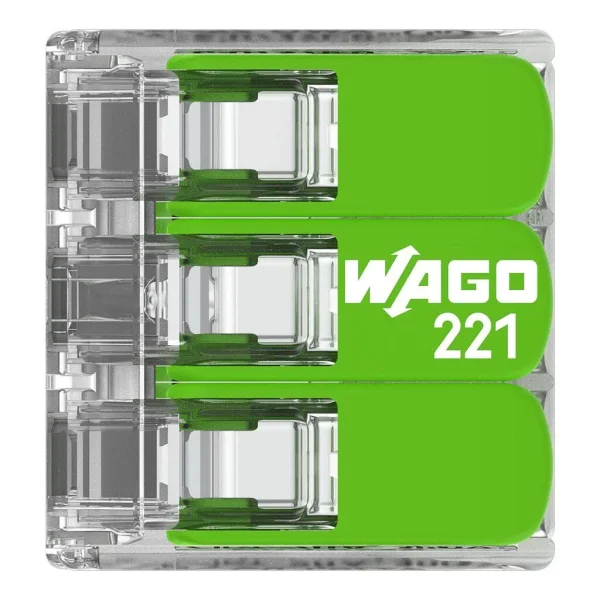 Wago Serie 221 - 3*4mm (50 Stück) Green Range