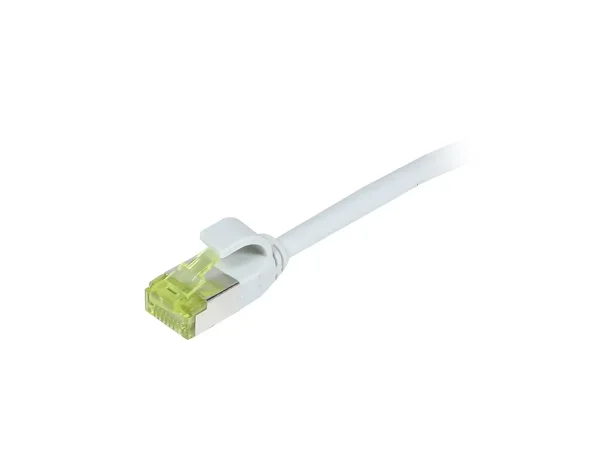 Patchkabel RJ45, CAT6A 500Mhz, 3m, grau, S-STP(S/FTP), slimline rund d=4,5mm, TPE/LSZH(Superflex), AWG28, mit CAT7 Rohkabel, Synergy 21