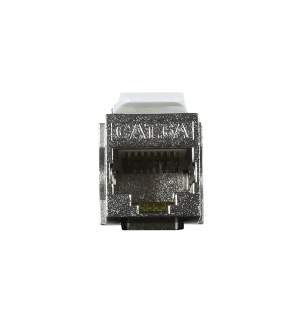 Keystone, Modul, TP/TP-Buchse/Buchse(RJ45, Kupplung), CAT6A, 500MHz, Slimline/short, Synergy 21,