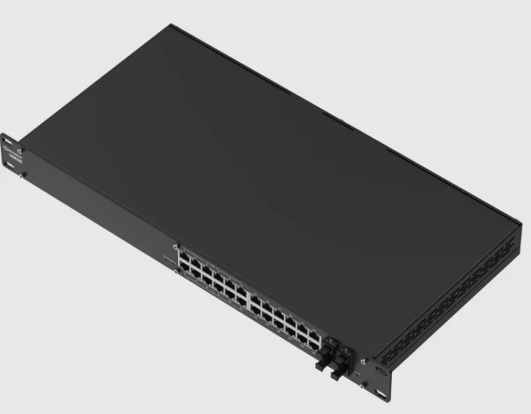 Teltonika · Switch · SWM280 · 24 Port Gigabit managed PoE L2+ Switch, 12xGbE PoE, 4x SFP, 19"