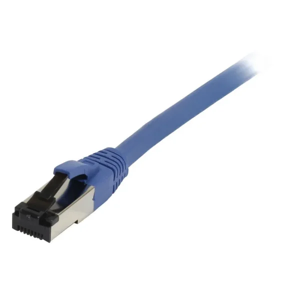 Patchkabel RJ45, CAT8.1 2000Mhz, 10m, blau, S-STP(S/FTP), TPE/LSZH(SuperFlex), AWG26, Synergy 21