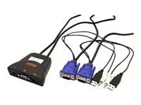 ROLINE KVM-Swit Star 2 PCs VGA USB Audio