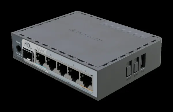 MikroTik RouterBOARD E60iUGS, hEX S, 5x Gigabit, 1x 2.5G SFP, USB