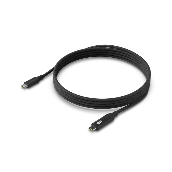 Ubiquiti USB-C Cable with Charge Display • 2m • 100W • UACC-Cable-USB-100W-2M-BK