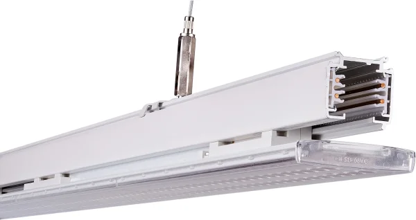 Synergy 21 LED Track-Serie für Stromschiene VLG-Serie 35-50W, 90°, CCT, CRI>80 Weiß Single-Sided-Rotation