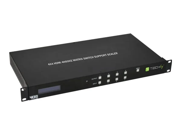 TECHLY HDMI 4X4 Matrix Switch SCHWARZ