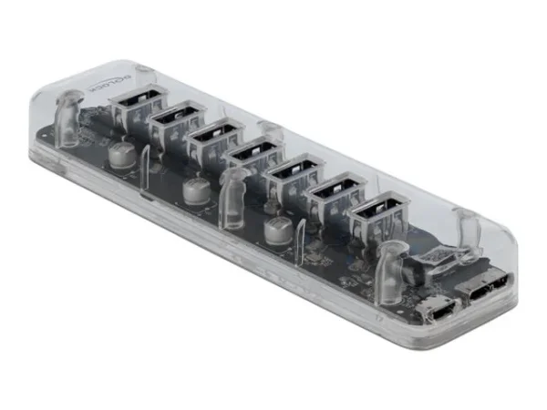 DELOCK Externer USB 3.0 Hub mit 7 Ports