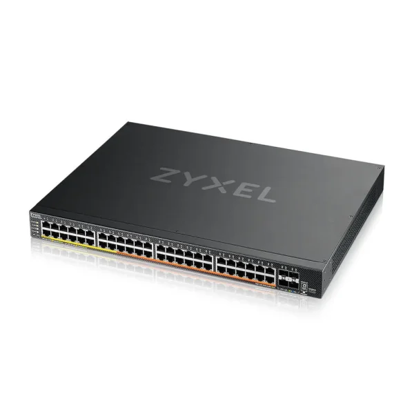Zyxel Switch full managed Layer3 28 Port • 24x 2.5 GbE • PoE Budget 700/1440 Watt • 4x 10 Gb SFP+ Combo • 19" • NebulaFlex Pro • XMG2230-28HP