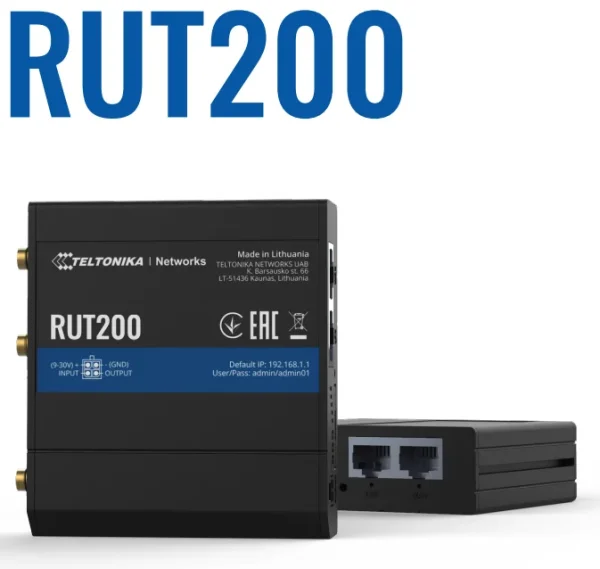 Teltonika · Router · RUT200 · Kompakter-4G/LTE Router · eSIM