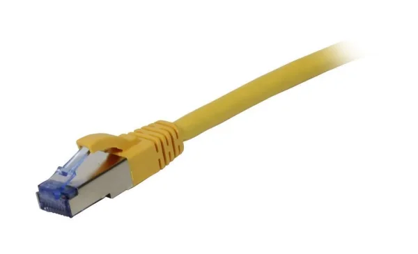 Patchkabel RJ45, CAT6A 500Mhz, 25m, gelb, S-STP(S/FTP), AWG26, LSZH, Synergy 21