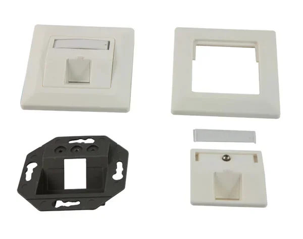 Keystone, Modulträger, UP Dosen für 1xTP-Modul, Reinweiss, Synergy 21,