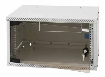 Triton 19" Wandgehäuse,12HE, 1-teilig, T400, Lichtgrau, zerlegt, Flat Pack,