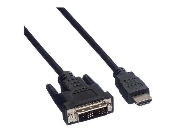 VALUE Kabel DVI 18+1 ST - HDMI ST 10m