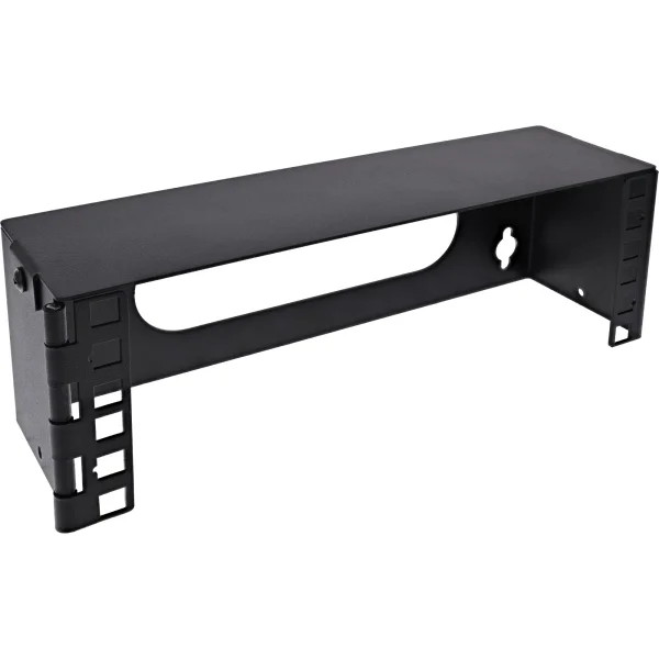 InLine® 10" Mini Rack zur Wandmontage, 2HE, 7,6cm Tiefe, schwarz