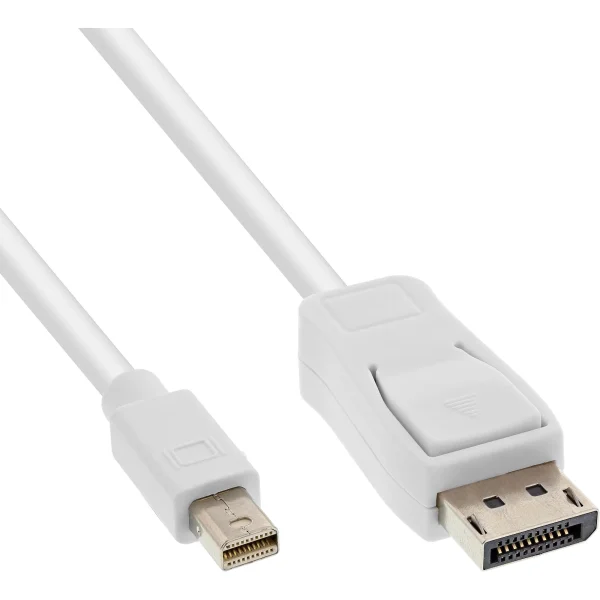 InLine® Mini DisplayPort zu DisplayPort Kabel, weiß, 1,5m