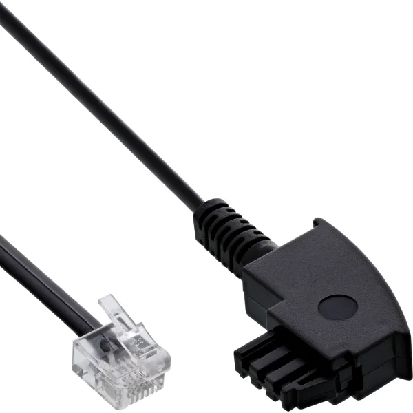 InLine® TAE-F Kabel, für DSL Splitter, TAE-F ST an Western 6/2 DEC ST, 15m