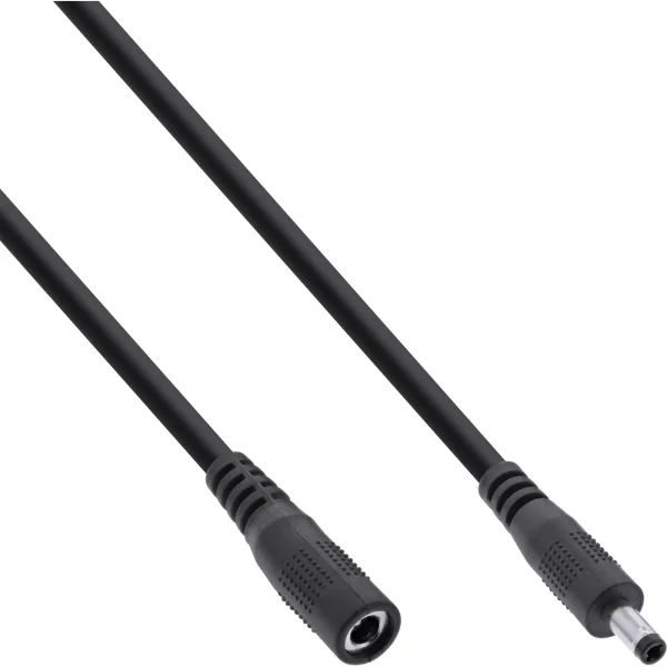 InLine® Verlängerungskabel, DC Stecker 4,0x1,7mm, schwarz, 5m