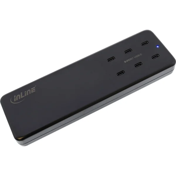 InLine® Multiport Netzteil, 6x USB-C, GaN, 120W, PD 3.0, schwarz