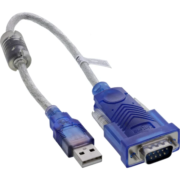 InLine® USB zu Seriell Adapterkabel Premium, Stecker A an 9pol Sub D Stecker